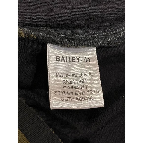 Bailey/44 Womens Bodycon Column Dress Striped EVE 1275 Olive Black Size Medium - Picture 6 of 7